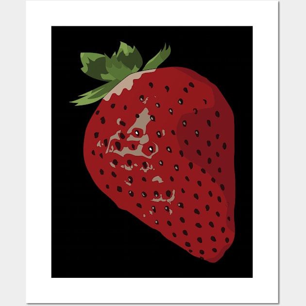 Food Vignette: Red Strawberry Wall Art by Crafting Yellow